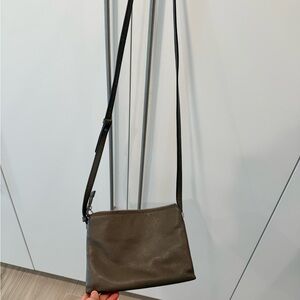 Marc Jacobs Neutral Brown Taupe Leather Crossbody bag with adjustable strap